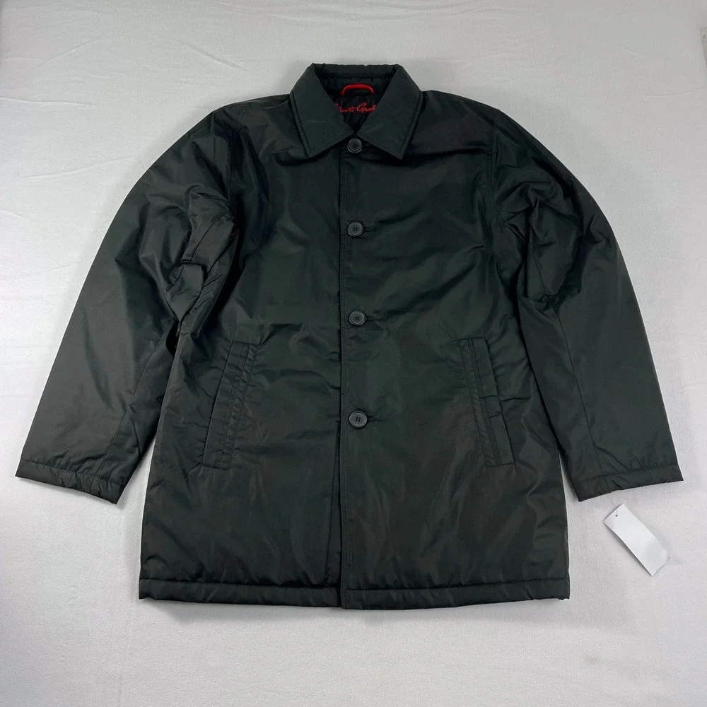 Robert Graham Men Black‎ Quilted Lined Full Zip Jacket Size S